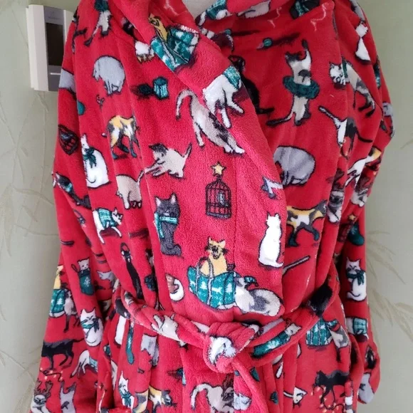 COPY - VERA BRADLEY HOLIDAY CATS MEOW ROBE:NWT CATS MEOW Ltd.Ed.L/XL or 2X/3X